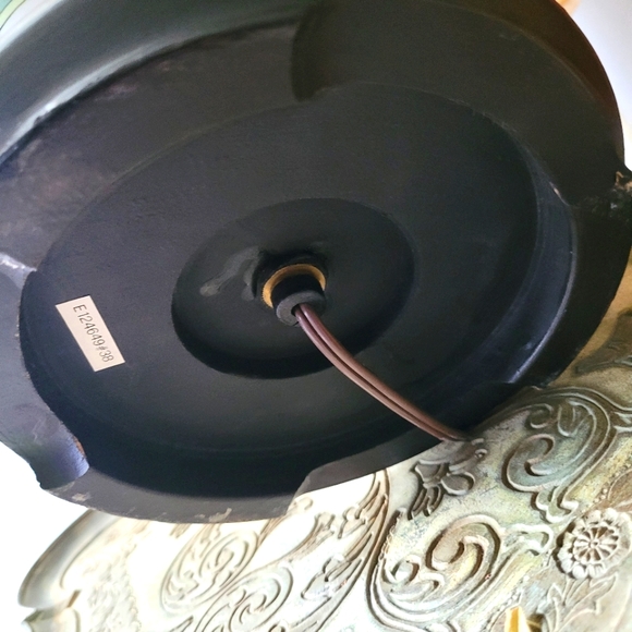 Chinoiserie 🎏 vintage lamp with original shade - Picture 8 of 15